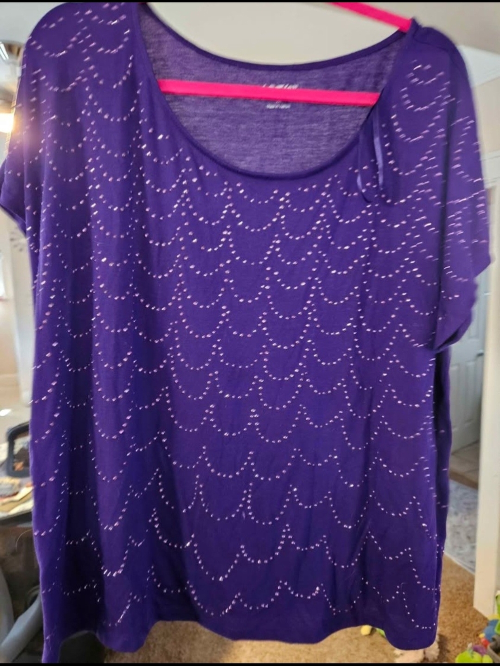 Apt. 9 short sleeve sleeve blouse 1XL